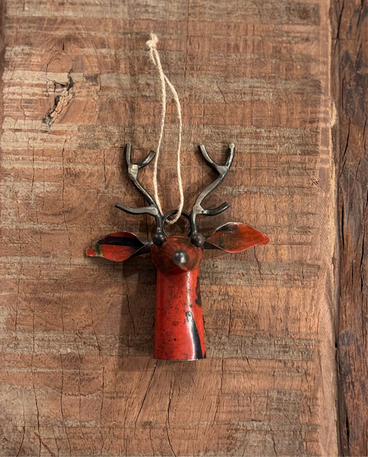 Twig the Deer • Reclaimed Metal Deer Ornament