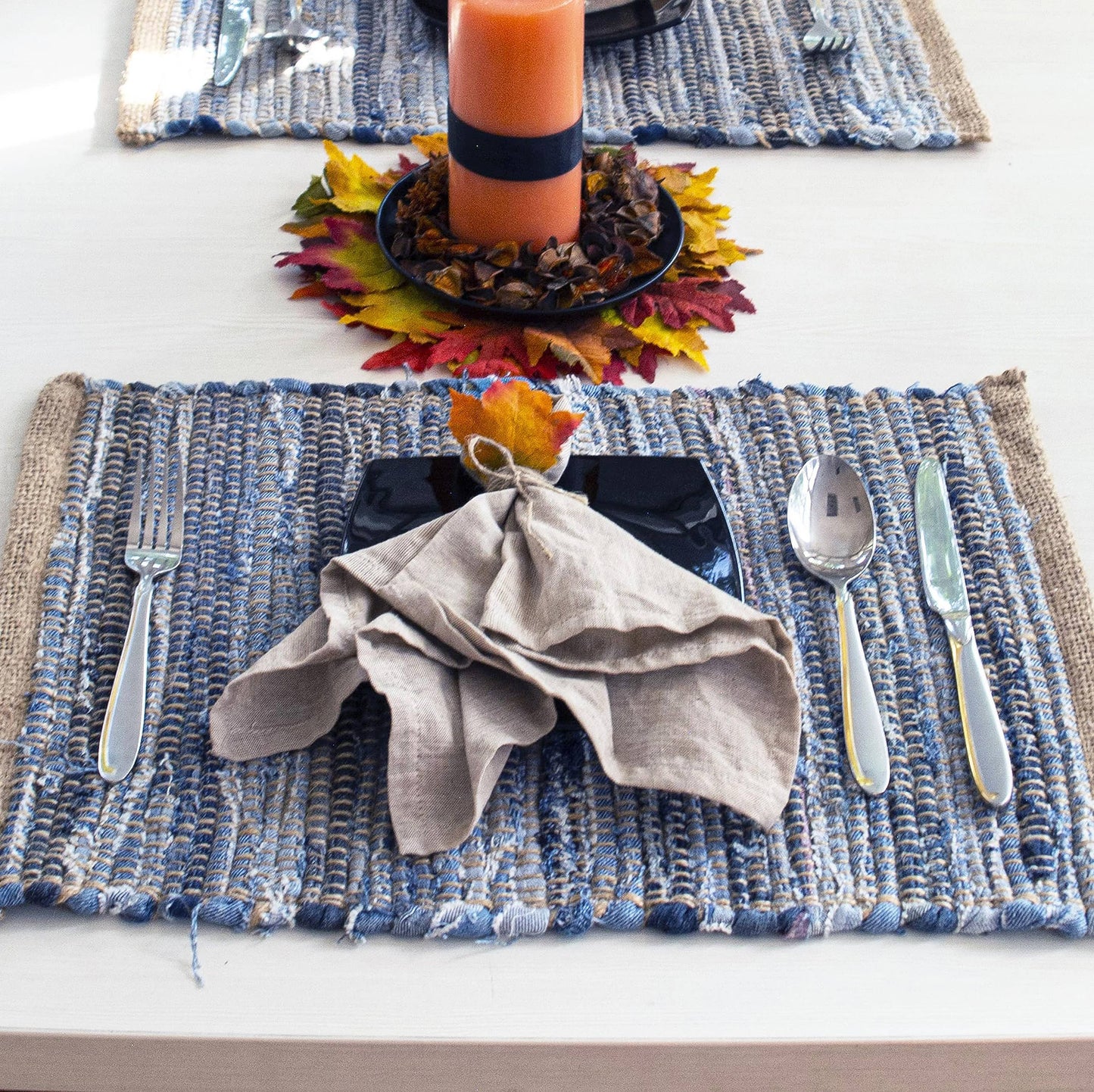 Denim Set of 4 Placemats • table linens