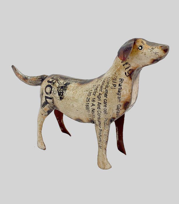 Rusty the Recycled Metal Standing Dog • Recycled Metal Animals
