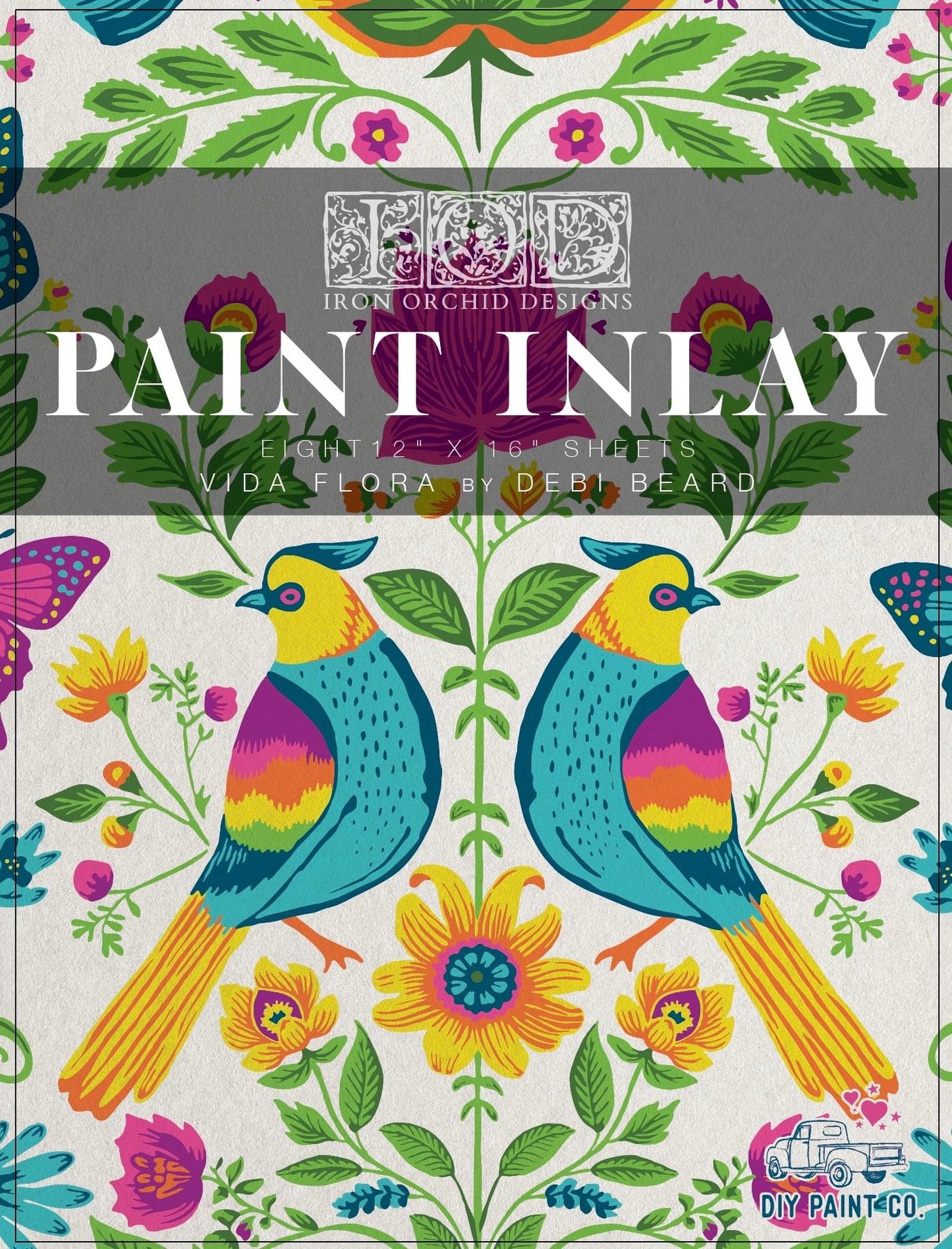 Debi’s DIY Paint Inlay Vida Flora Iron Orchid Designs