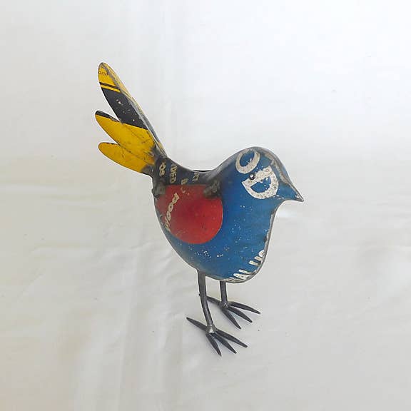 Wanda the Bluebird • Recycled Metal Animals