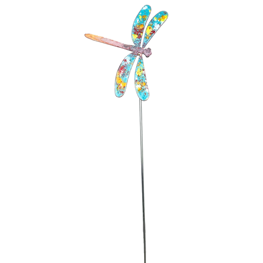 Copper Dragonfly plant stakes • decorative plant stakes