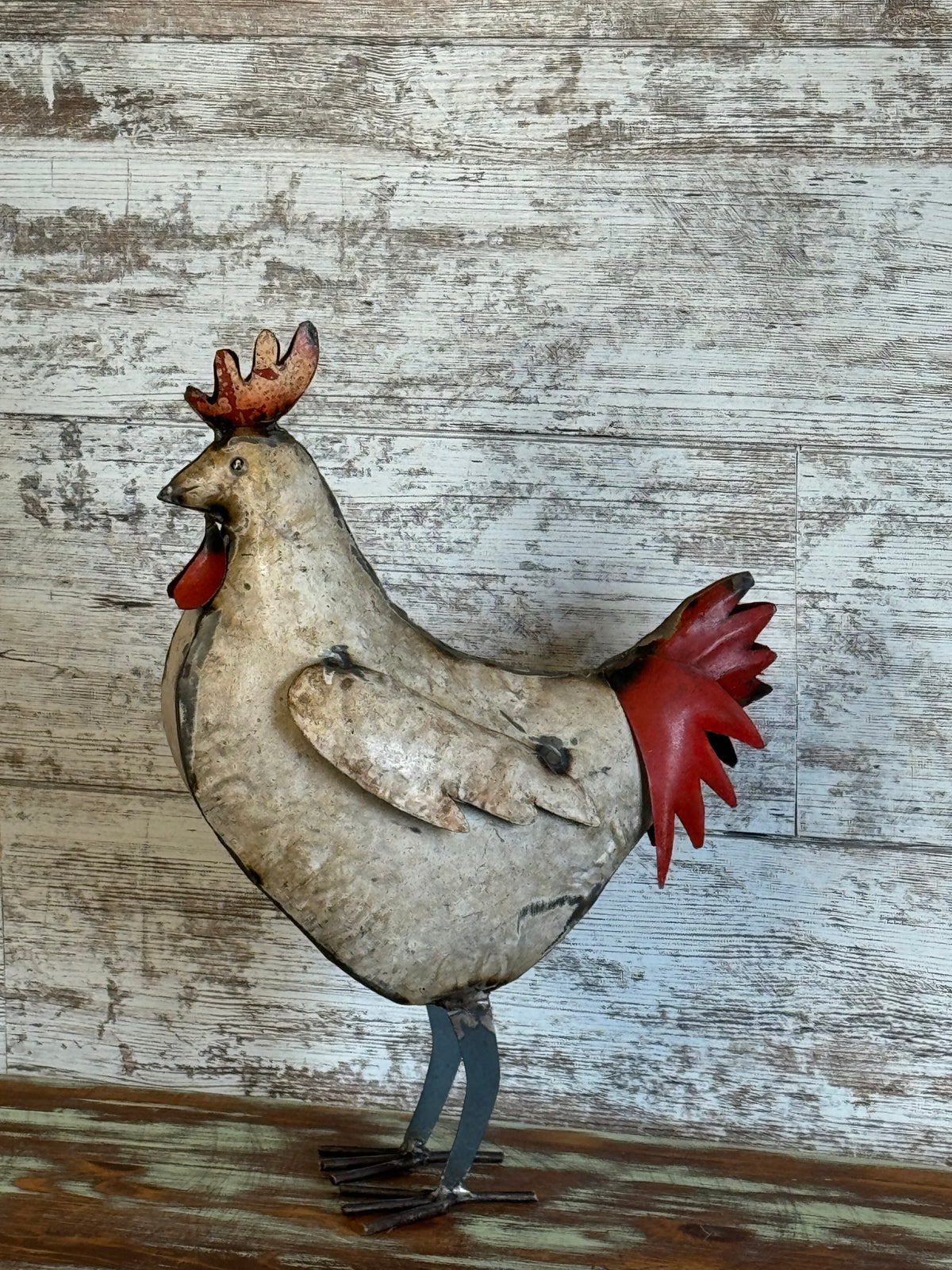 Ziggy the Rooster • Recycled Metal Animals