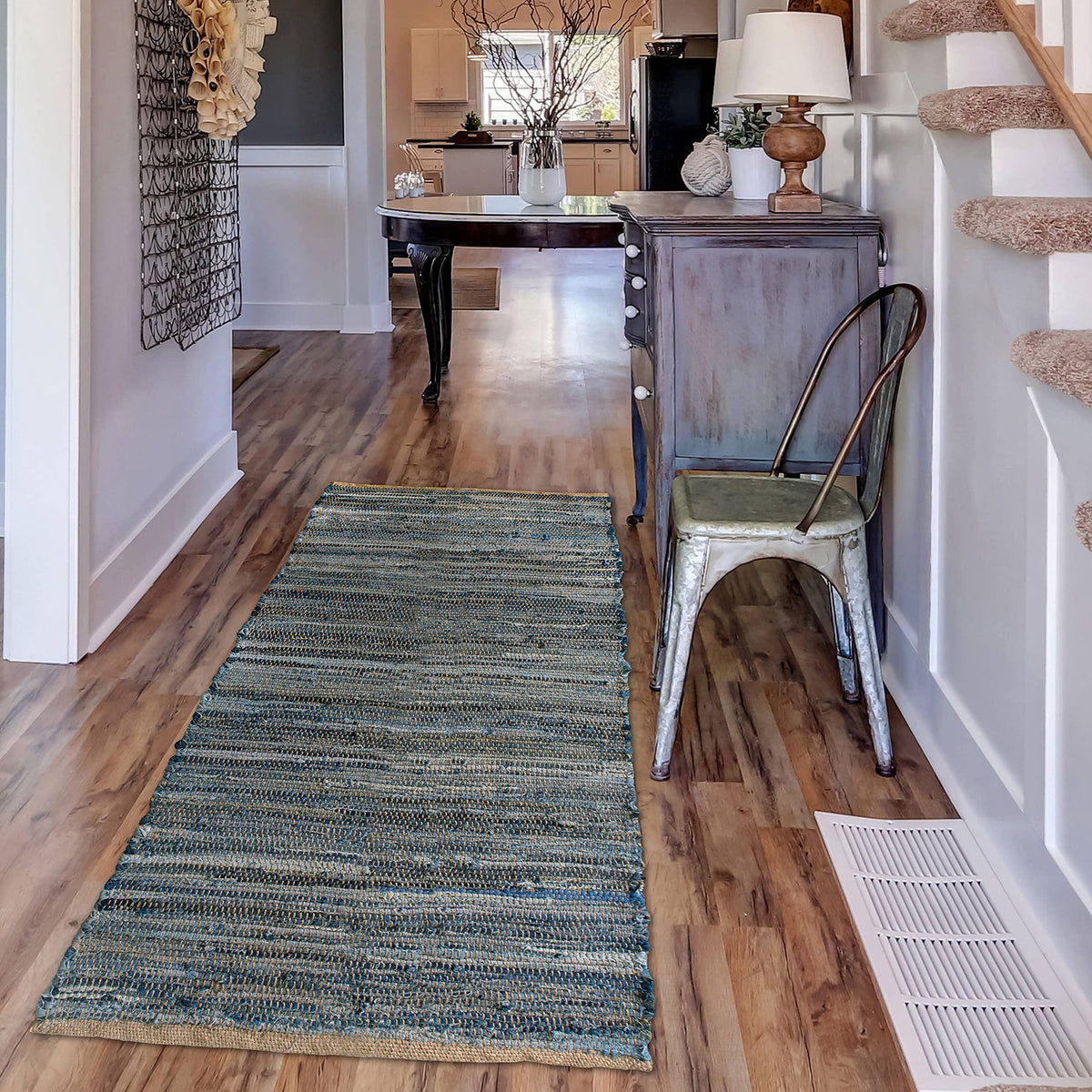 Denim & Jute Runner 2x5
