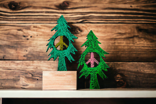 Peace Sign magnet Hippie Tree lodge souvenirs cabin décor