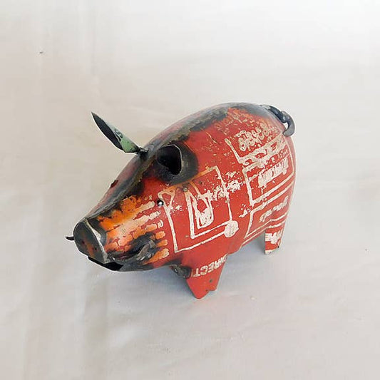 Squealer the Little Pig • Recycled Metal Animals
