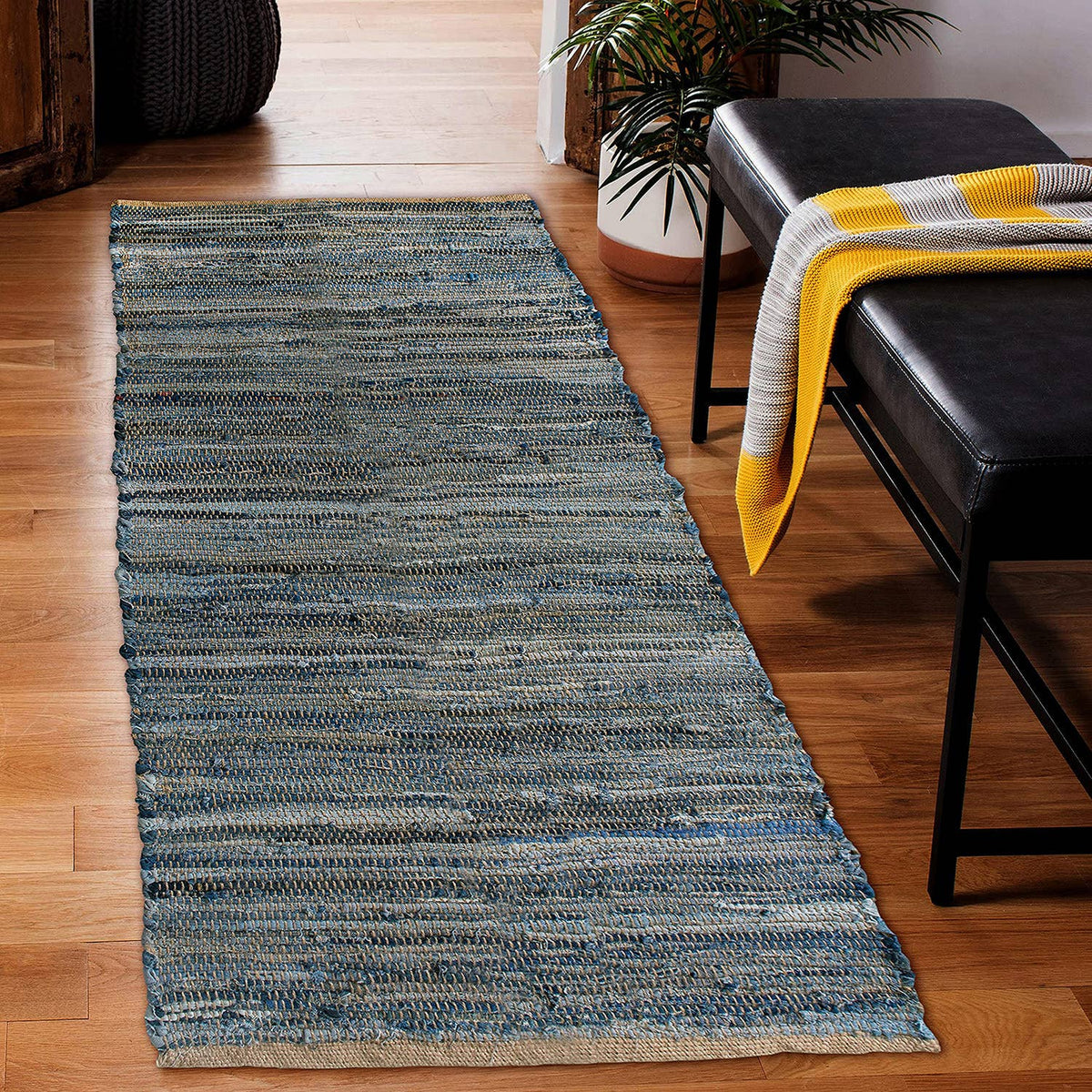 Denim & Jute Runner 2x5