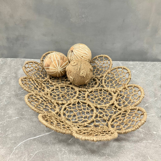 Sunbeam Oval Basket • Natural Jute Iron Baskets