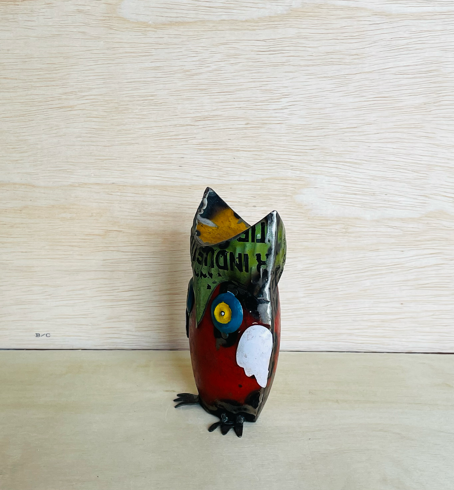 Dudley the Owl • Recycled Metal Animal Figurine
