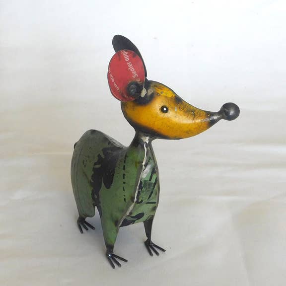 Kibby the Mouse • Recycled Metal Animals