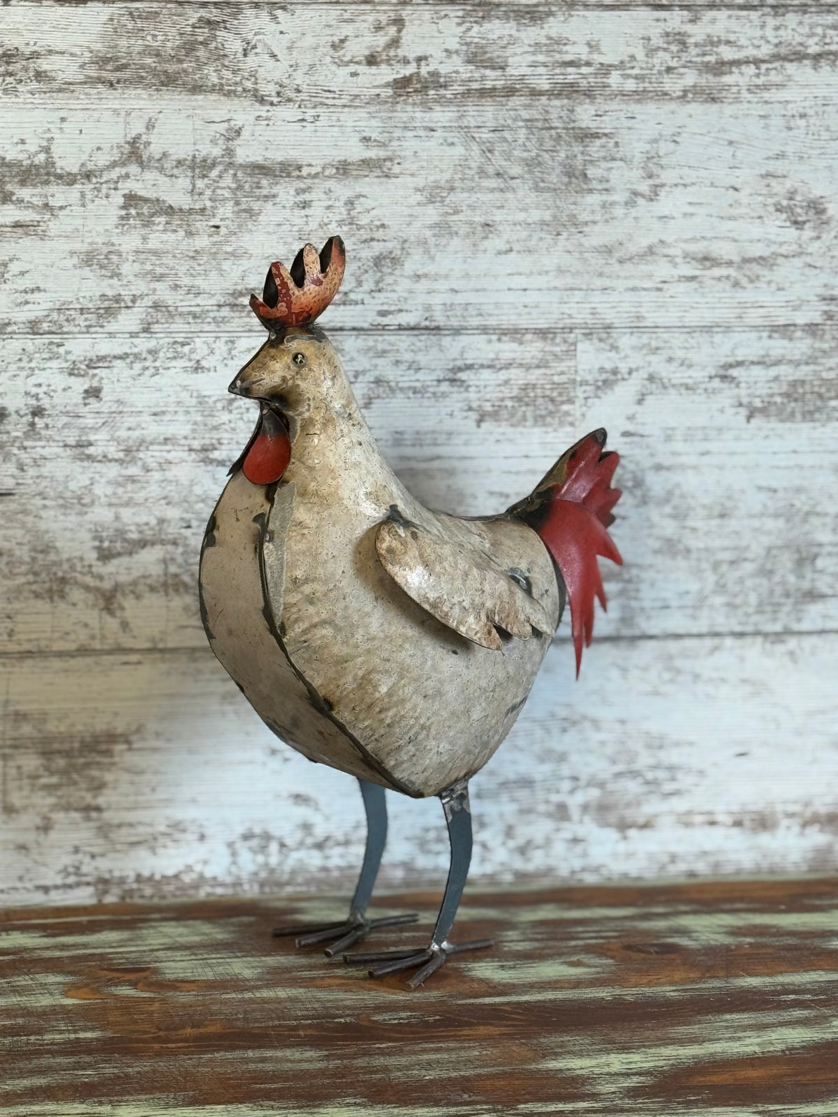 Ziggy the Rooster • Recycled Metal Animals