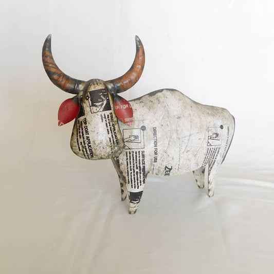 Hahns the Longhorn • Recycled Metal Animals