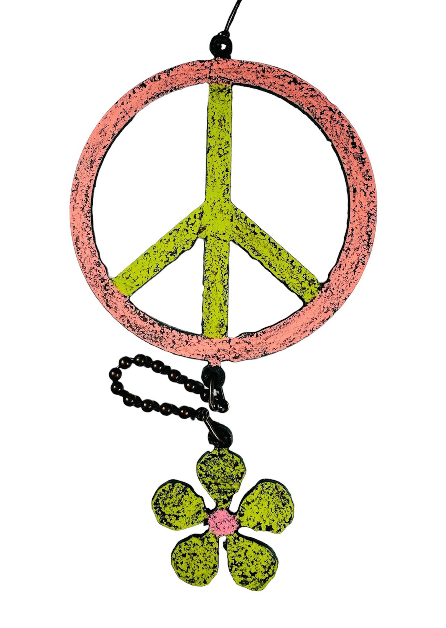 Peace sign & flower keepsake • mobile • chime