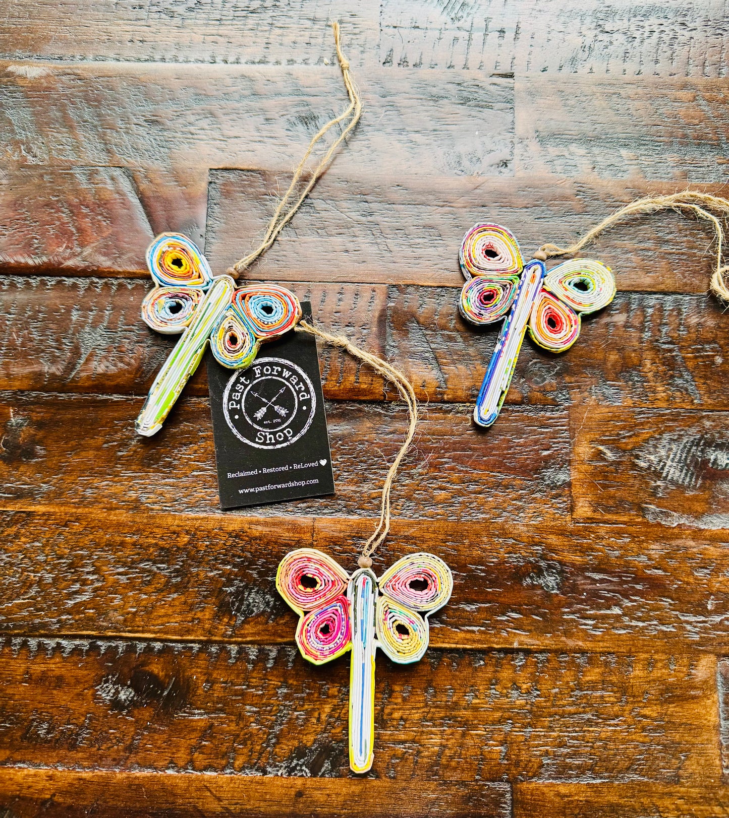 Dragonfly Ornament • Reclaimed Magazine Ornaments