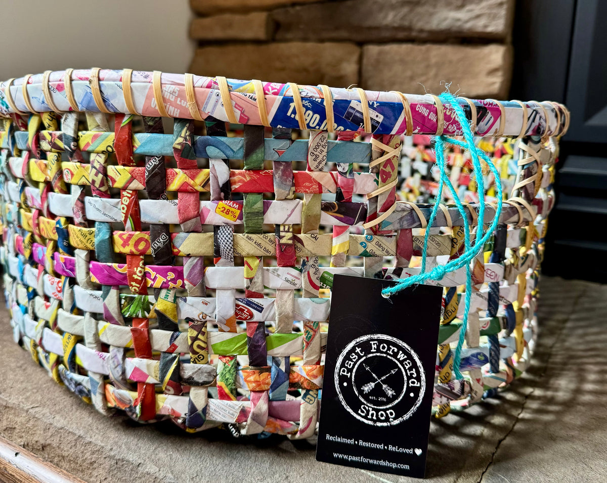 Oval Basket - Recycled Paper