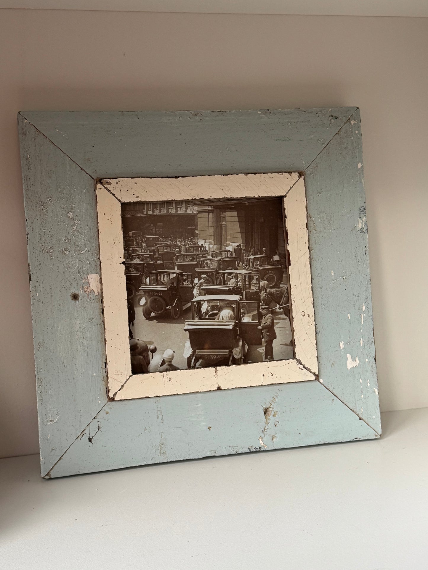 6x6 Dusty Blue Reclaimed Wood Frame