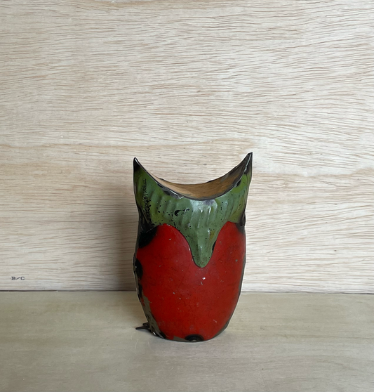 Dudley the Owl • Recycled Metal Animal Figurine
