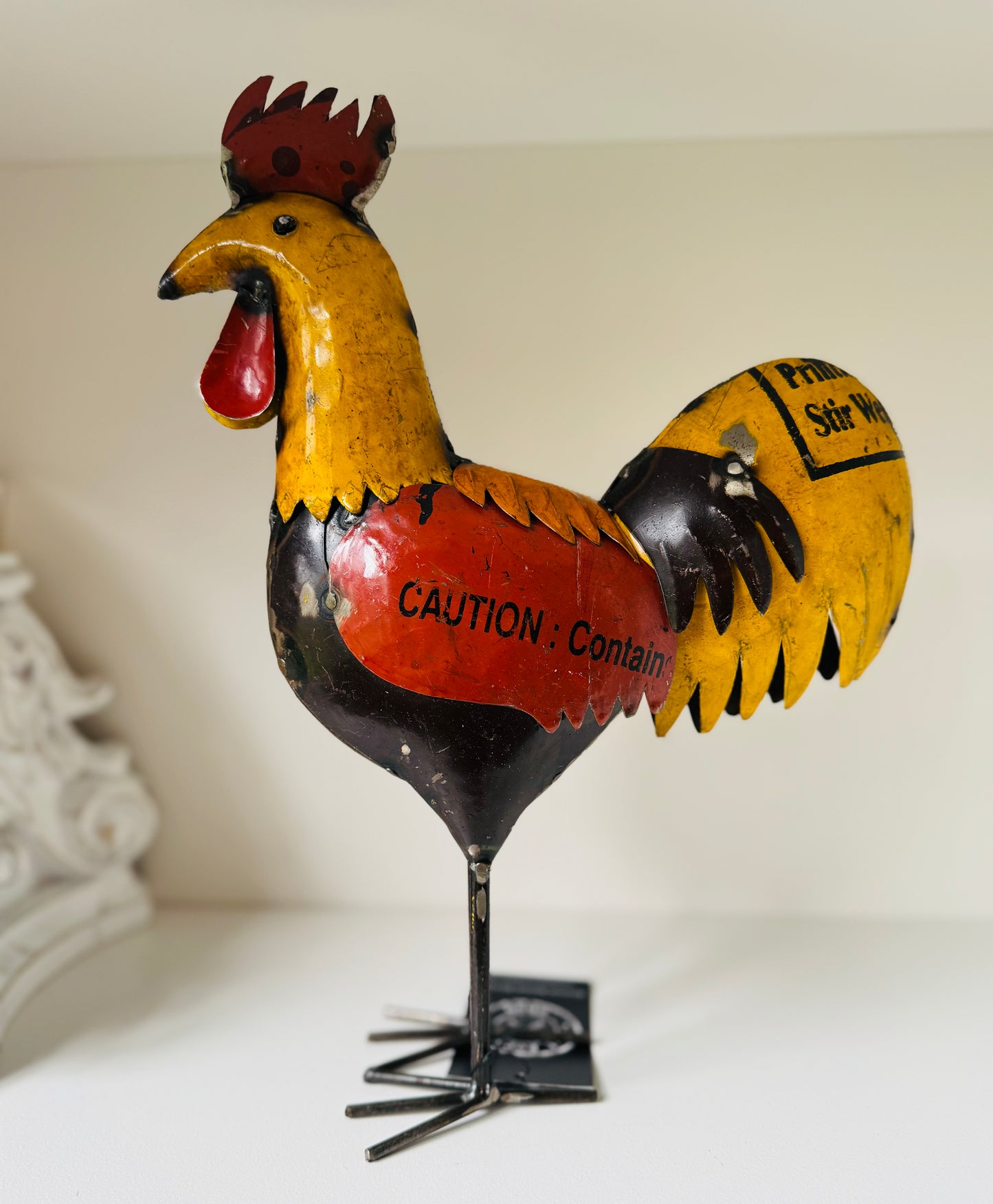 Oscar the Recycled Metal Rooster
