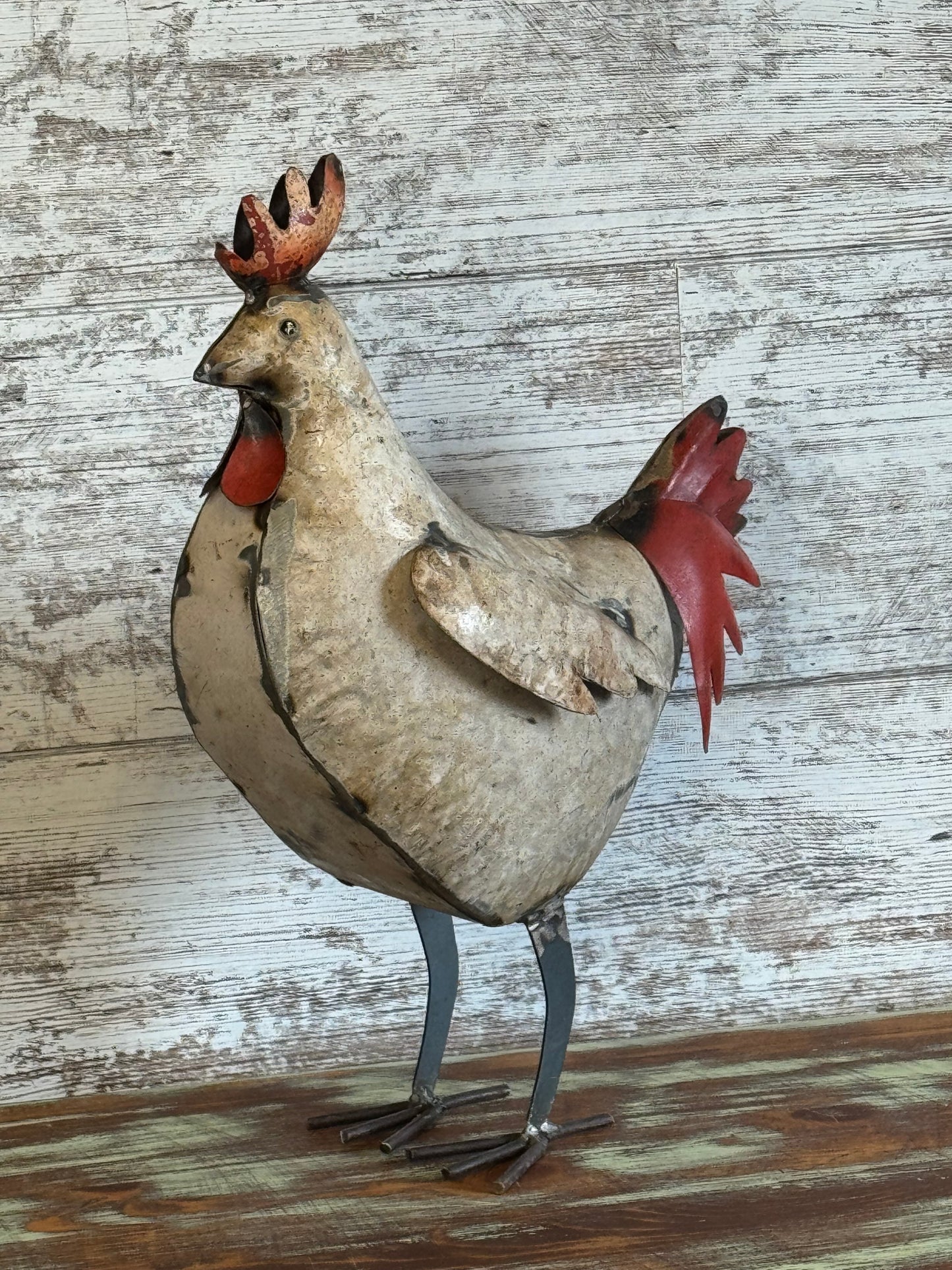 Ziggy the Rooster • Recycled Metal Animals