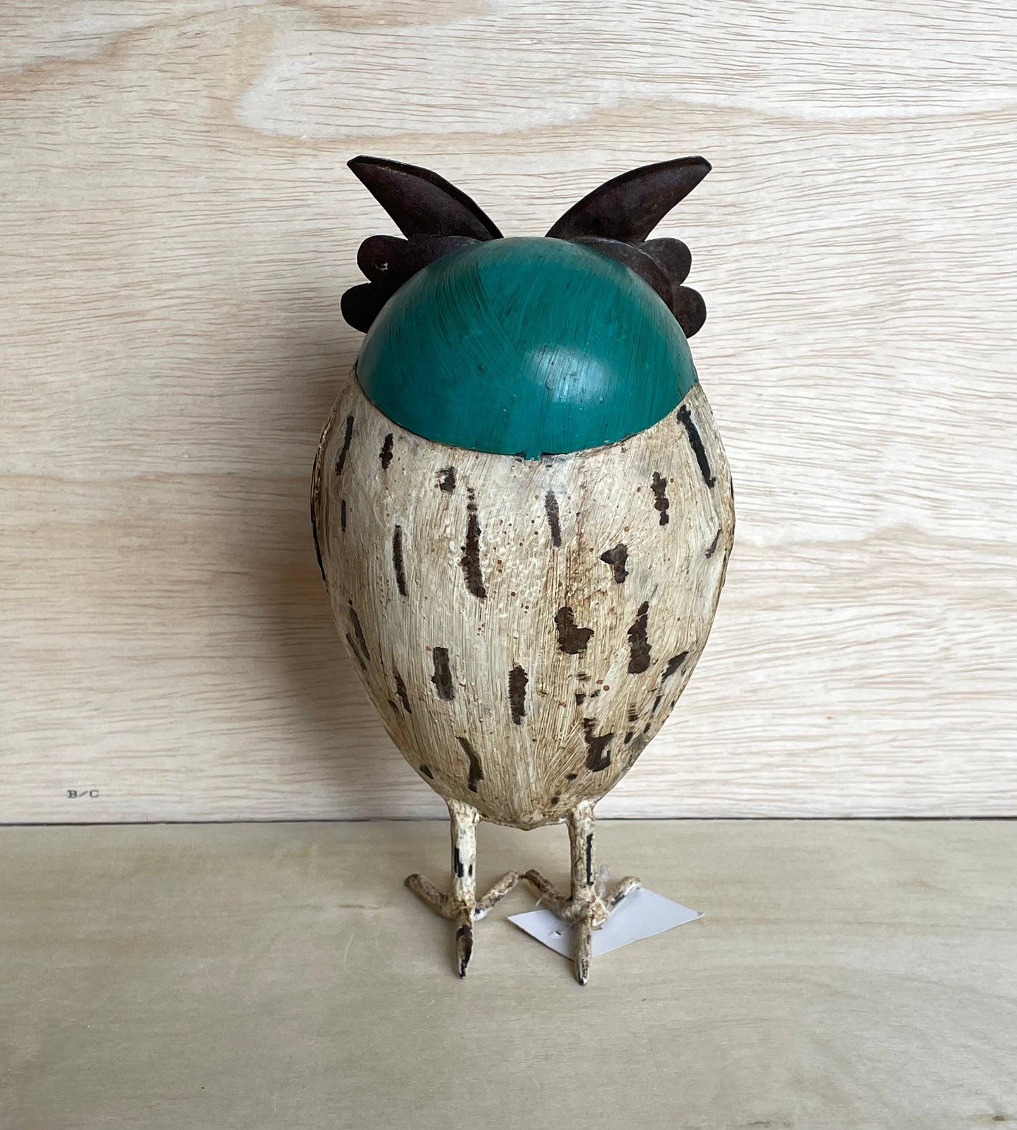 Soren the 10" Reclaimed Owl • Recycled Metal Animals