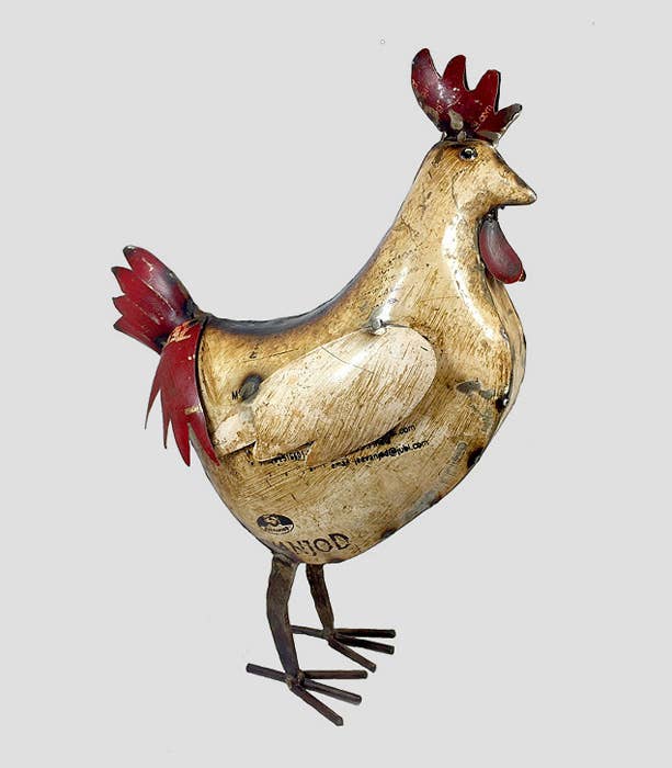 Ziggy the Rooster • Recycled Metal Animals
