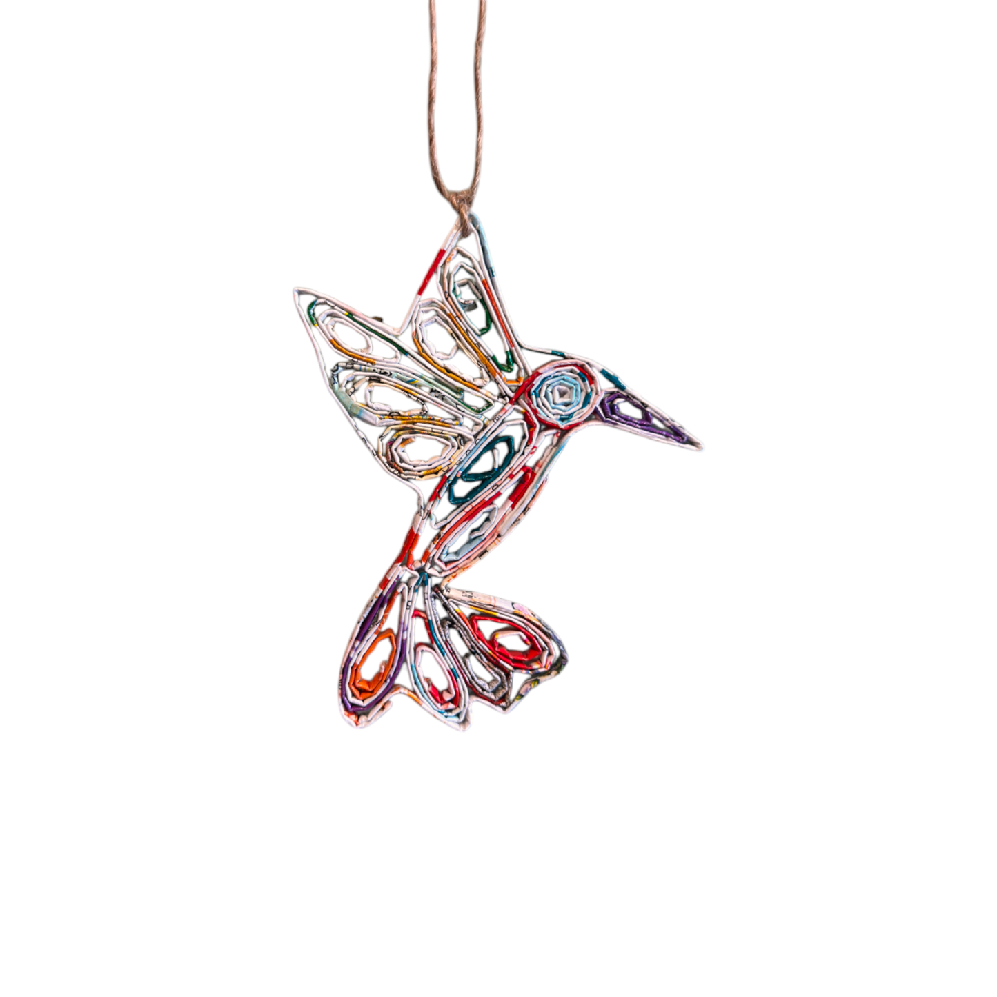 Hummingbird Ornament - Recycled Paper