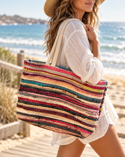 The Wildweave Tote • Reloved Jute Shoulder Bag