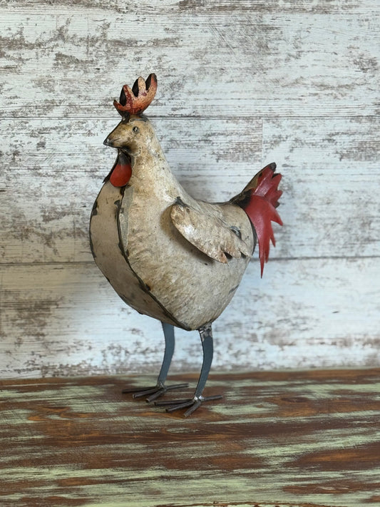 Ziggy the Rooster • Recycled Metal Animals