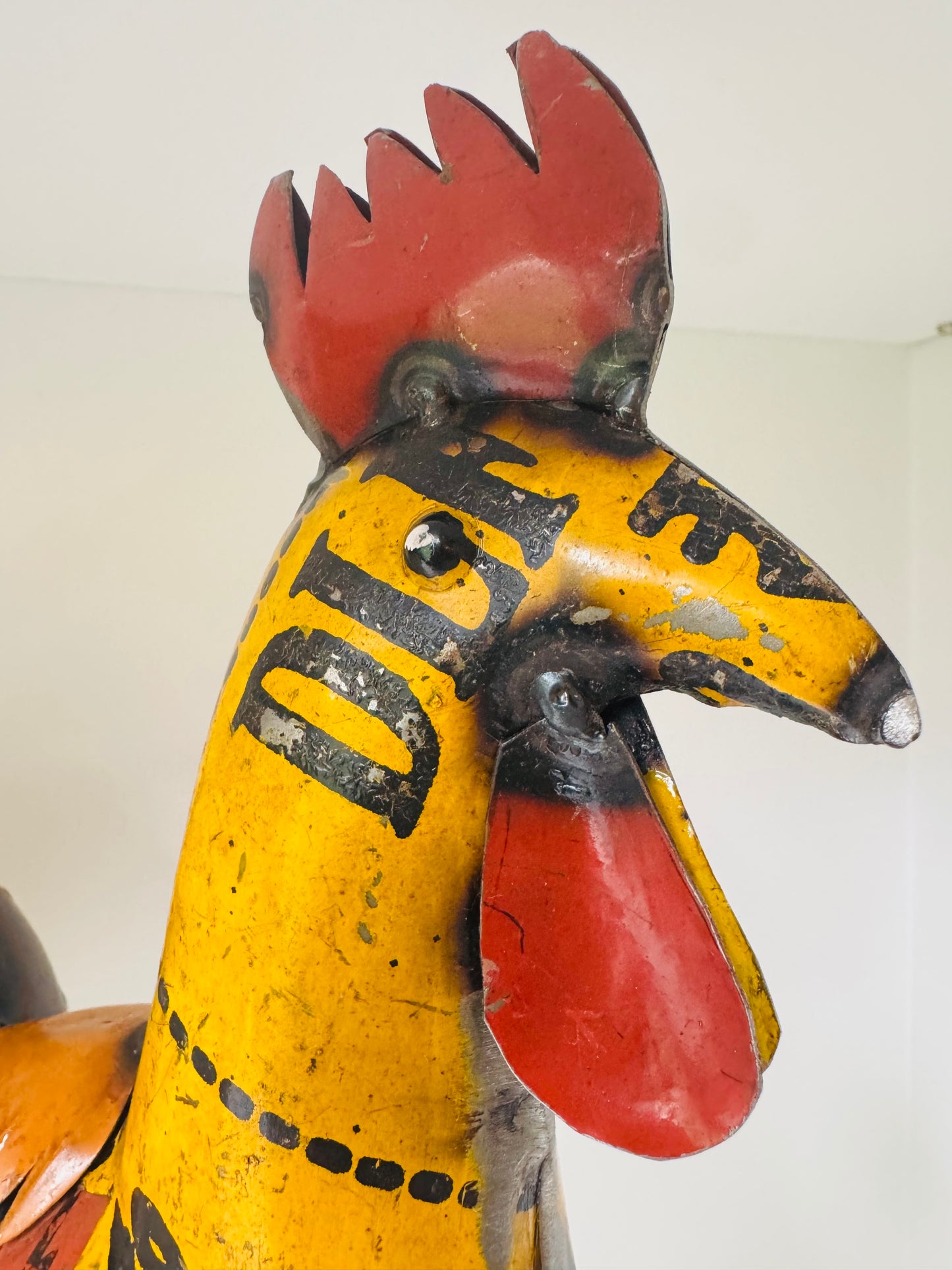 Oscar the Recycled Metal Rooster