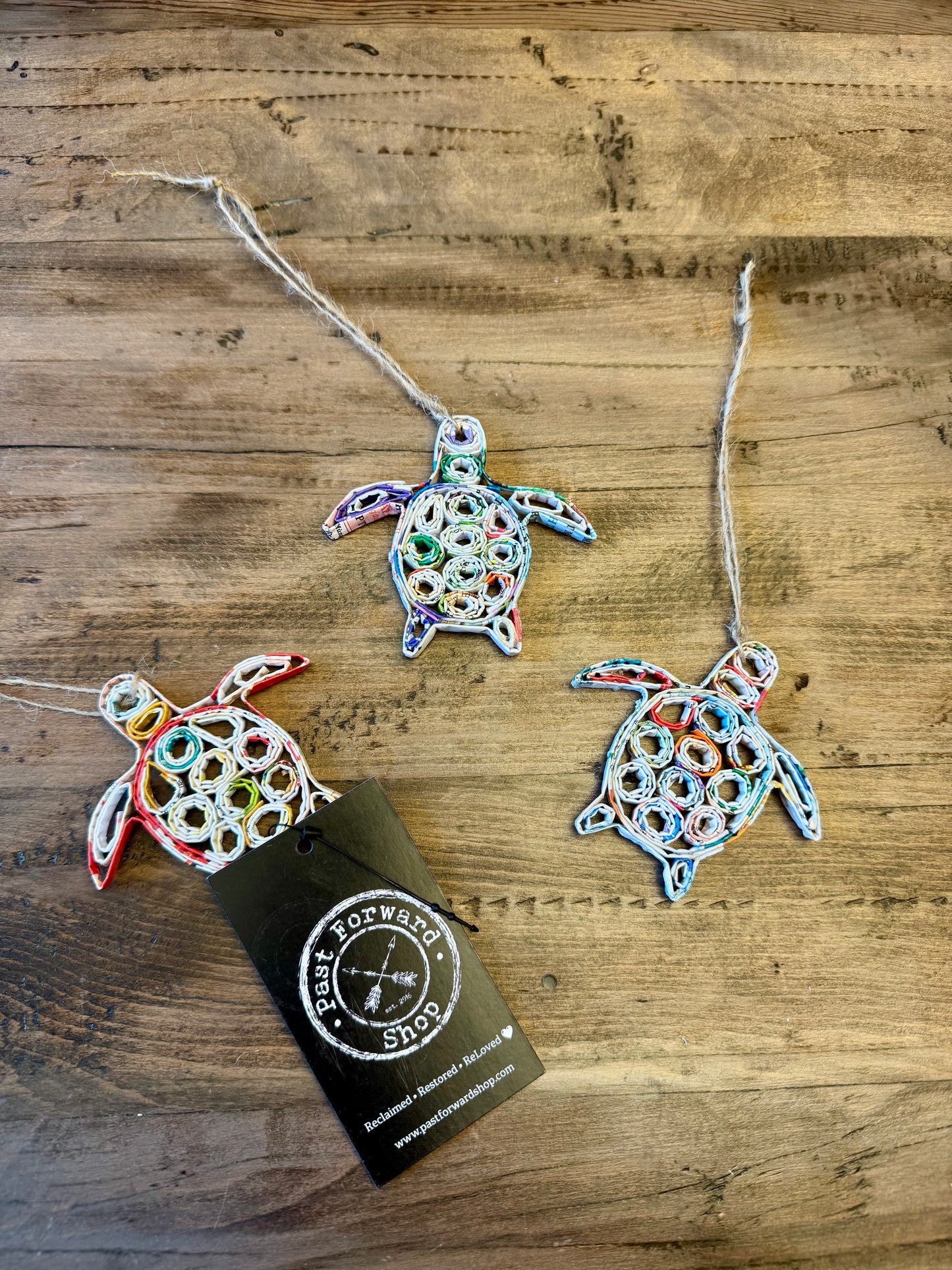 Turtle Ornament - Recycled Paper