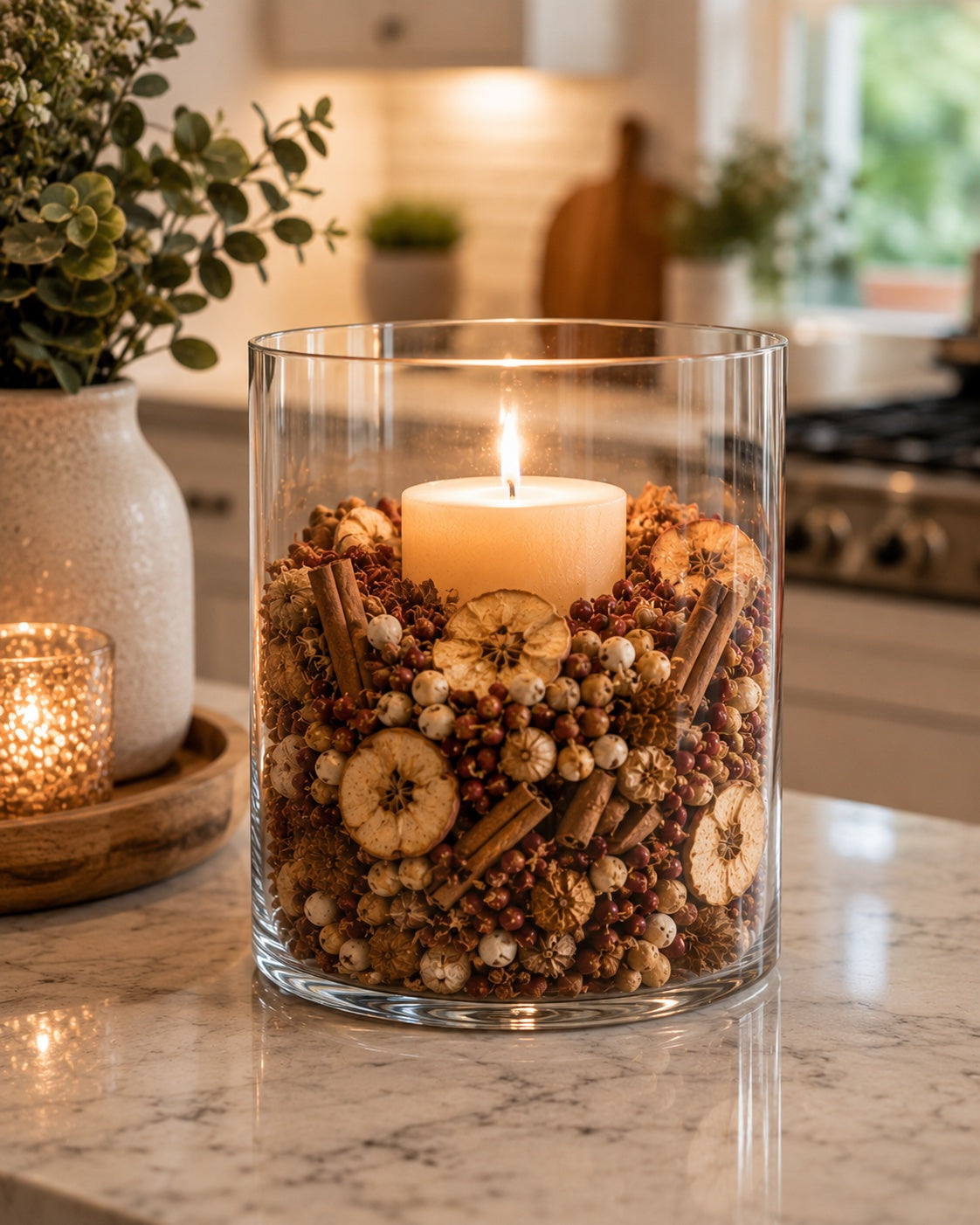 Scented Potpourri with Rosehips - Blueberry Cobbler - 4 Cup