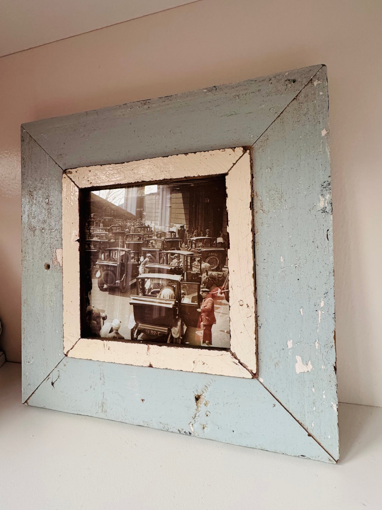 6x6 Dusty Blue Reclaimed Wood Frame
