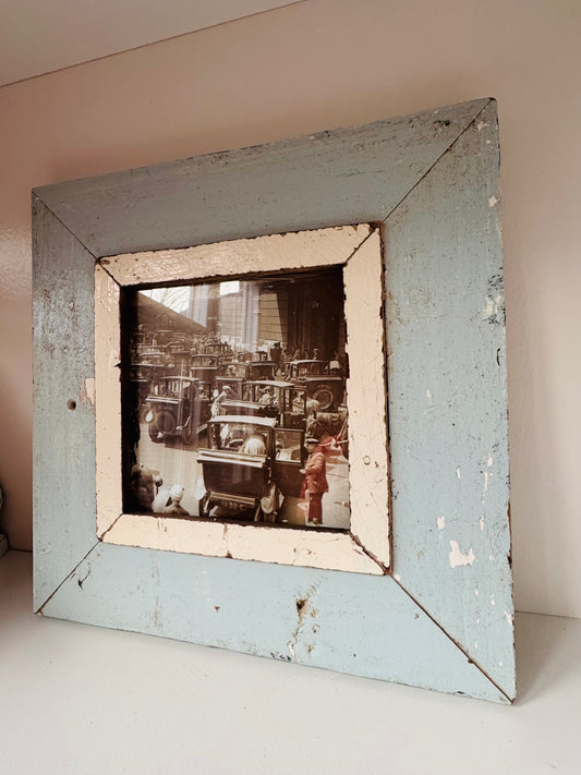 6x6 Dusty Blue Reclaimed Wood Frame