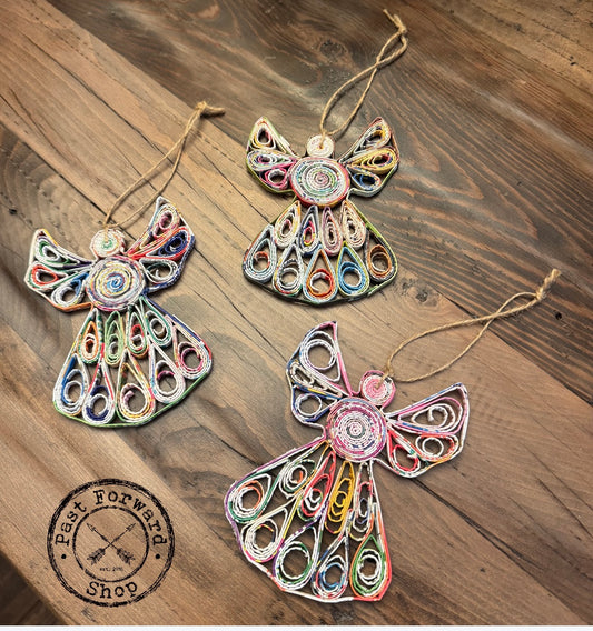 Angel Ornament • Reclaimed Paper Ornaments