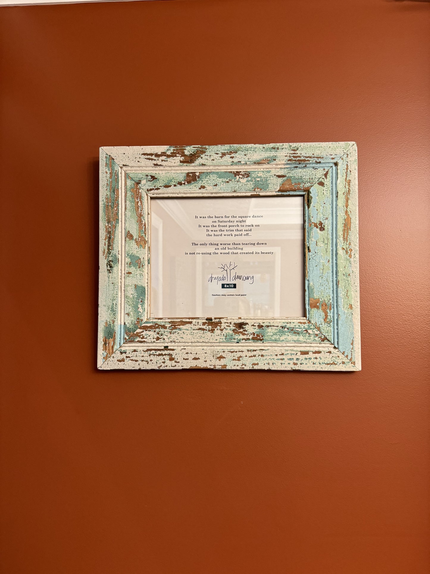 “Rhapsody” 8x10 reclaimed wood frame