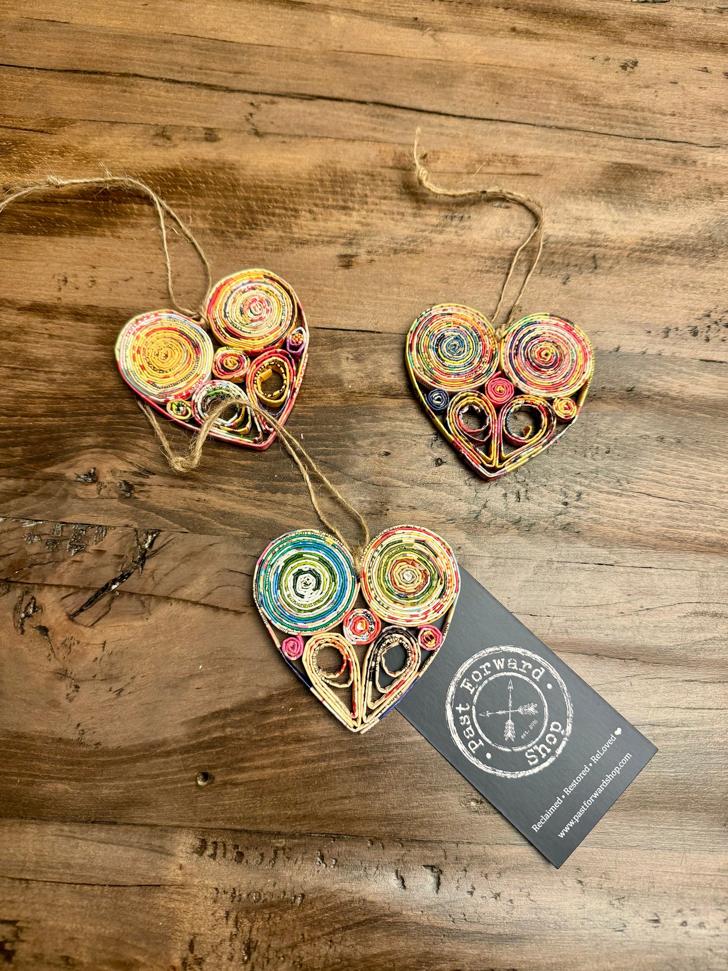 Reclaimed heart ornament