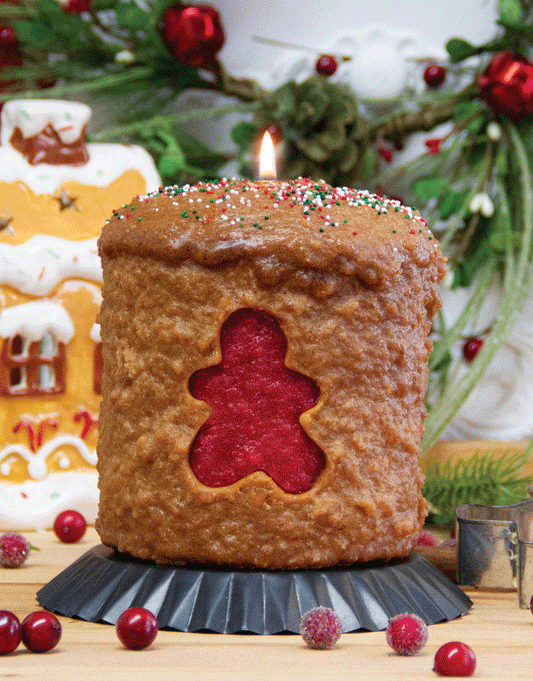 Gingerbread Man Hearth Candle