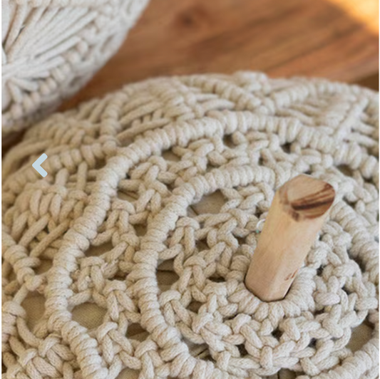 Cream Macrame Pumpkins • Bohemian Fall Decor • Boho Pumpkins