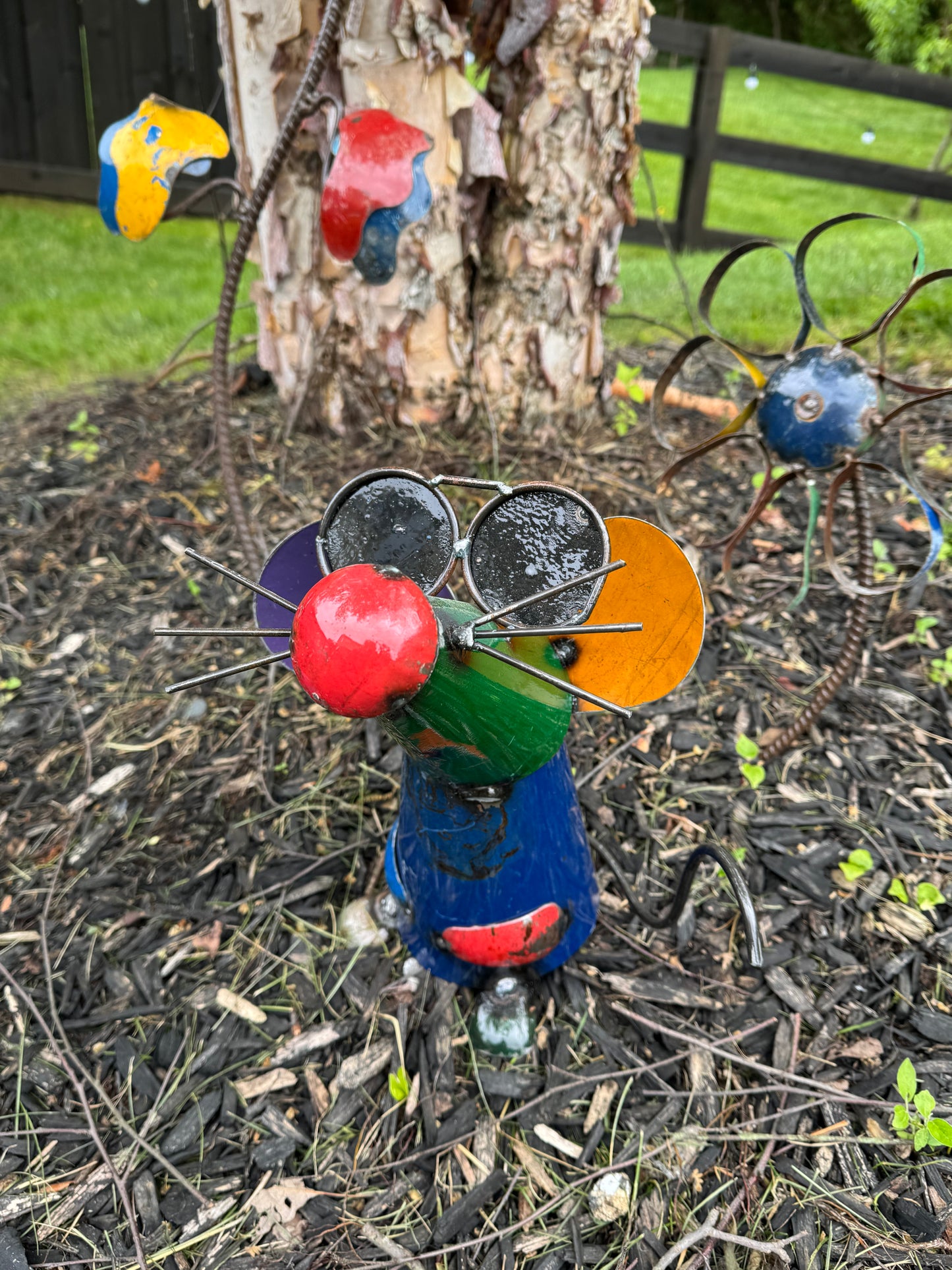 Sunny & Sly - Recycled Metal Mouse Decor