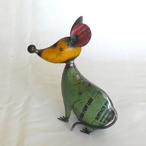 Kibby the Mouse • Recycled Metal Animals