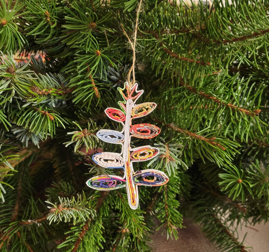 Fern Leaf Ornament - Recycled Paper ornaments
