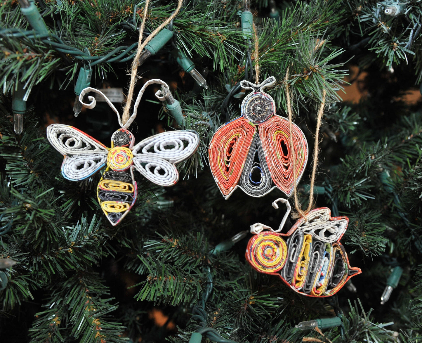 Ladybug Ornament - Recycled Paper