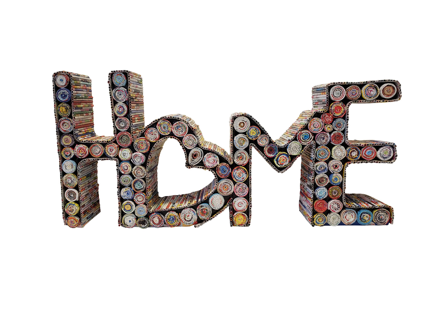 Home Sign with Heart - Recycled Paper