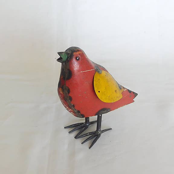 Chipper the Songbird • Recycled Metal Animals