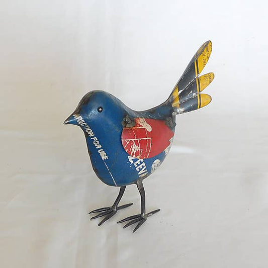 Wanda the Bluebird • Recycled Metal Animals
