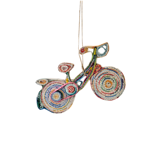 Bicycle Ornament - Recycled Paper