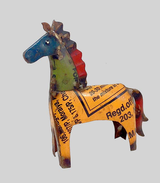 Tony the Horse • Recycled Metal Animals
