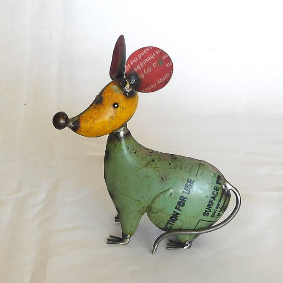 Kibby the Mouse • Recycled Metal Animals