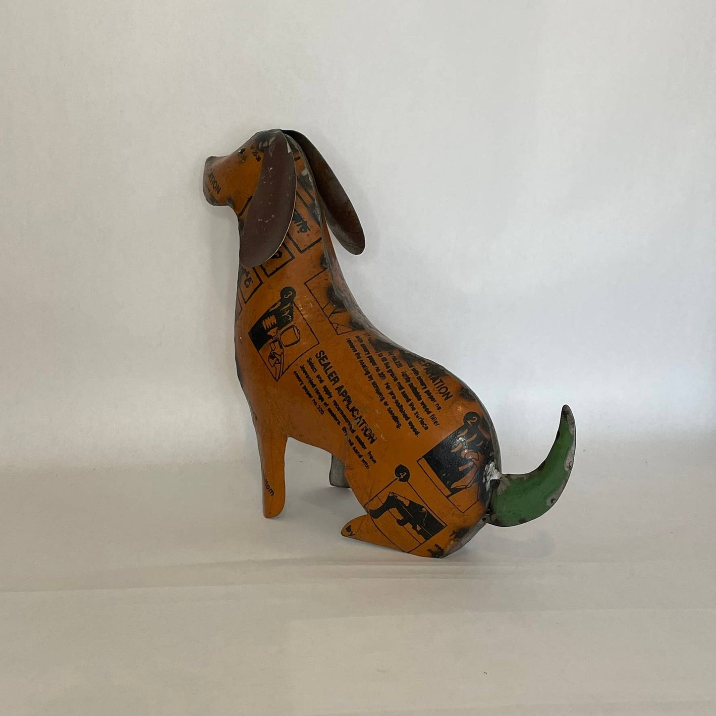 Goldie the Golden Dog • Recycled Metal Animals