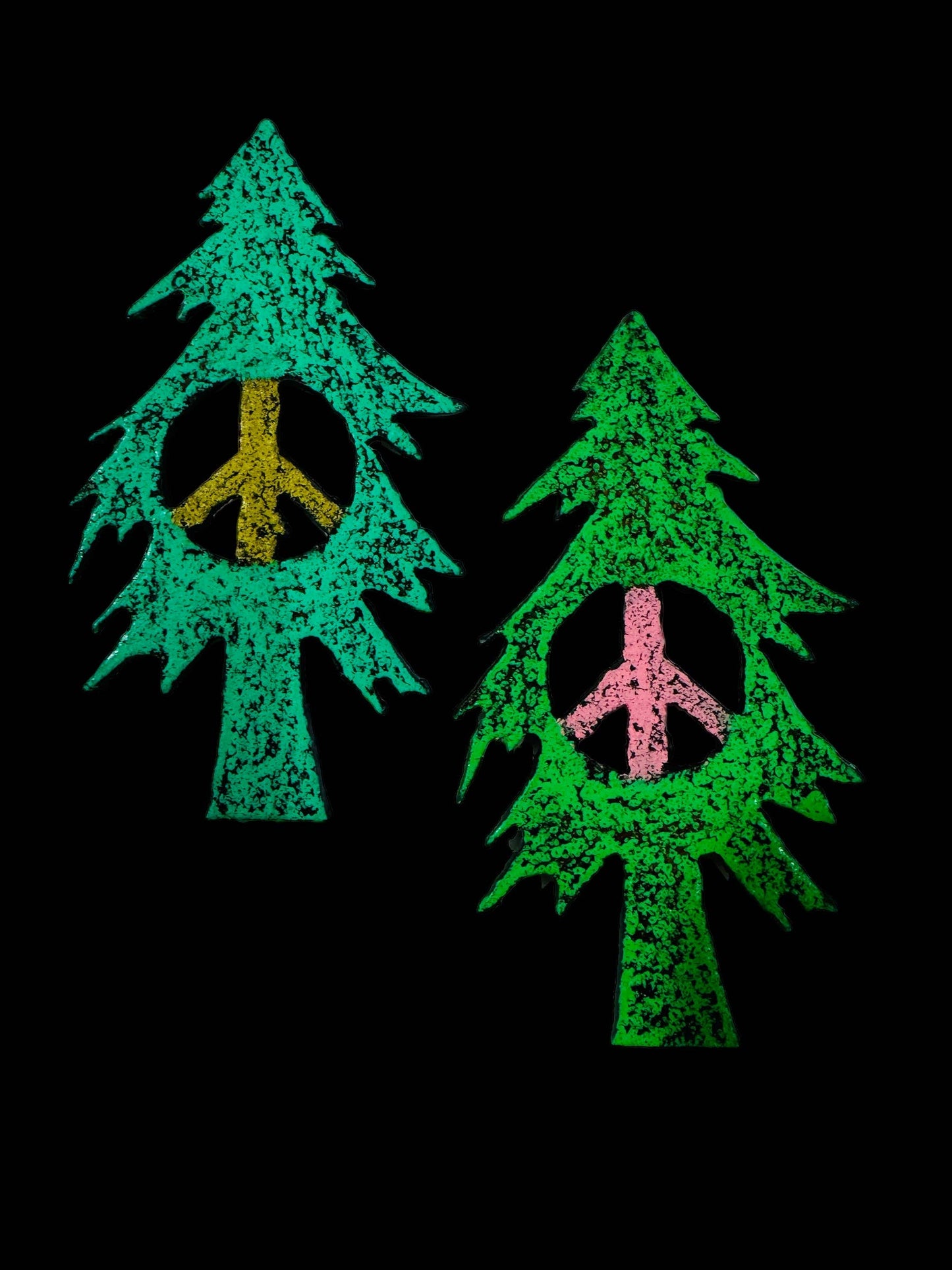 Peace Sign magnet Hippie Tree lodge souvenirs cabin décor